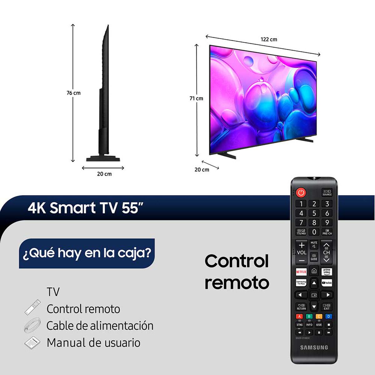 Smart TV QLED 55" Samsung 4K Tizen QN55Q6FAAGXZS