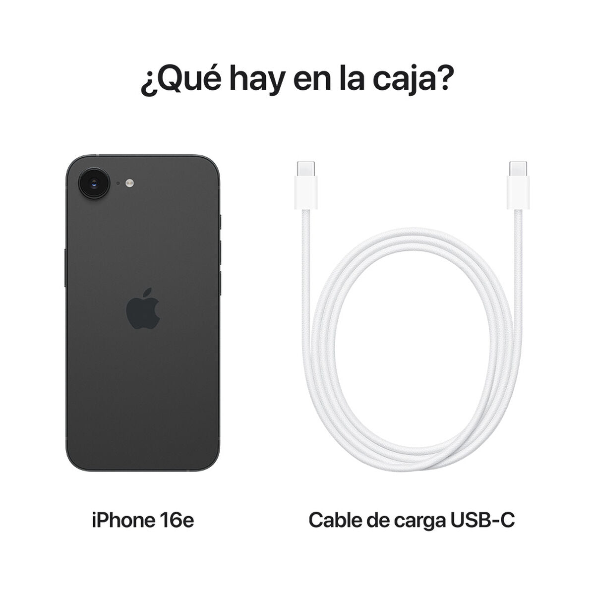 Apple iPhone 16e 256GB Negro 6,1"