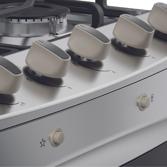 Cocina a Gas 4 quemadores 24inch Silver con Grill