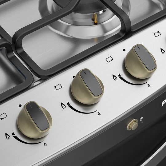Cocina a Gas 4 Quemadores con Grill Carbon Gre