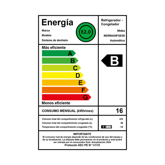 Refrigerador Bottom Freezer No Frost Light Silver 310 lts