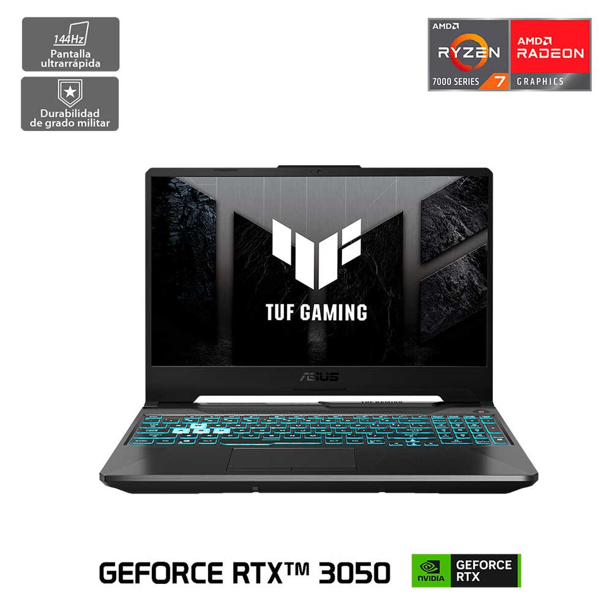 Notebook Gamer ASUS TUF Gaming A15 Ryzen 7 16 GB RAM 512 GB SSD 15,6" NVIDIA® GeForce RTX 3050 4 GB GDDR6