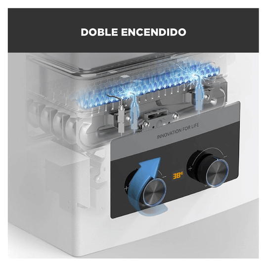 Calefont 10 Litros Tiro Natural Gas Licuado