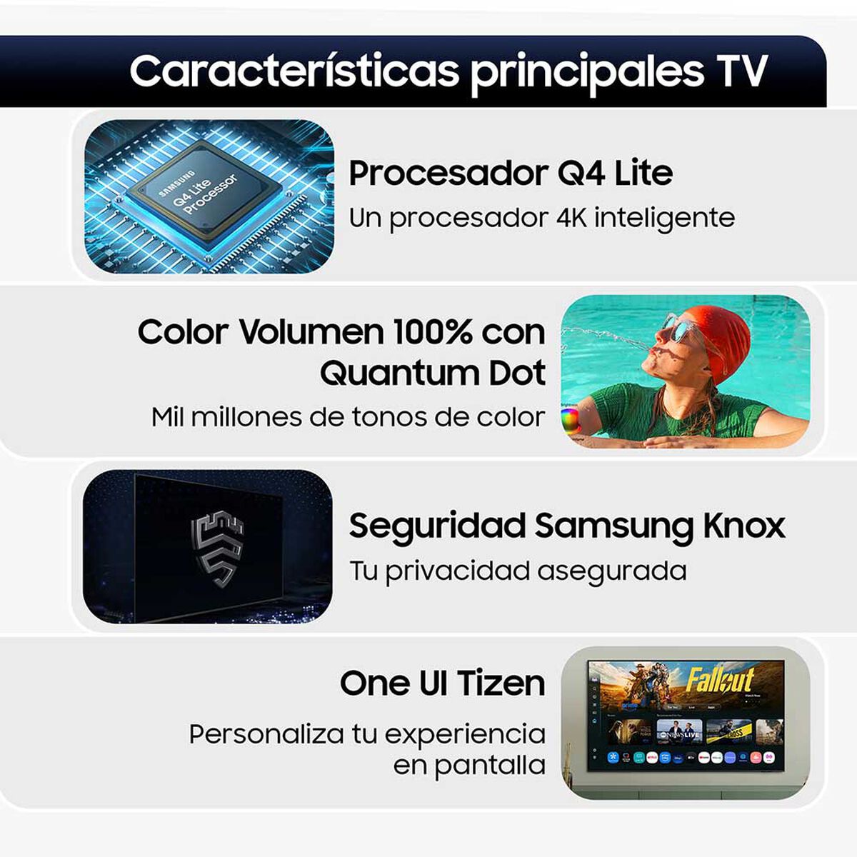 Smart TV QLED 55" Samsung 4K Tizen QN55Q6FAAGXZS