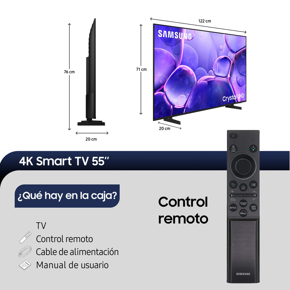 Smart Tv Led 55'' Samsung 4K Tizen UN55U8000FGXZS
