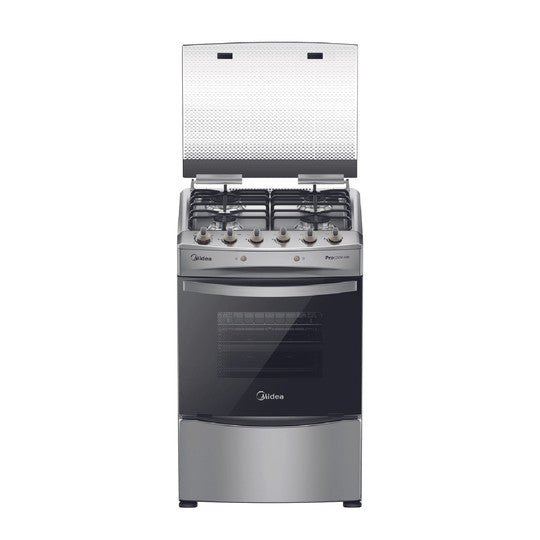 Cocina a Gas 4 quemadores 24inch Silver con Grill